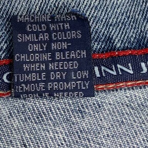 Old College Inn Jean Company Large 100% Cotton Classic Blue Denim Jacket - Picture 8 of 8